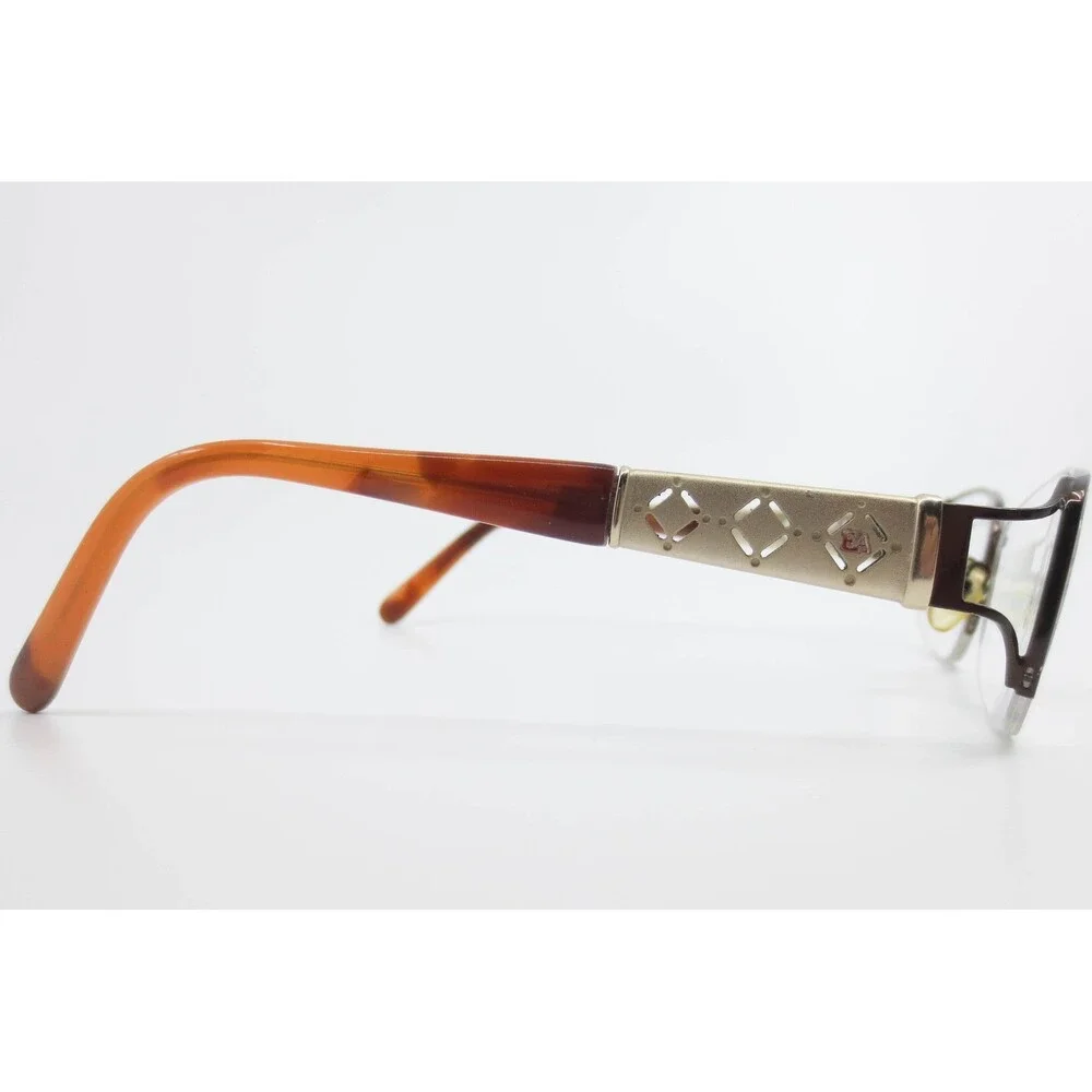 Elizabeth Arden 1082A-1 Eyeglasses Burgundy Gold Semi Rimless 51-17-130 Womens